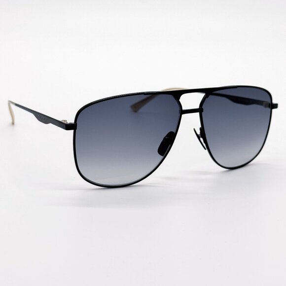 NEW GUCCI GG0336S 002 SUNGLASSES MEN BLACK/GRAY EYEWEAR - Picture 5 of 10